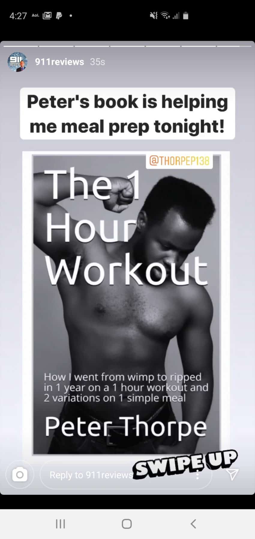 the 1 hour workout book cover with recommendation